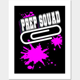 Prep Squad Team Work Splatter Pink Posters and Art